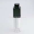 Ruota la bottiglia airless cosmetica a doppia parete con pompa airless bianca per uso personale per la cura della pelle